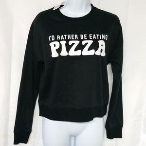 Forever 21 Small Eating Pizza Athletic Pullover